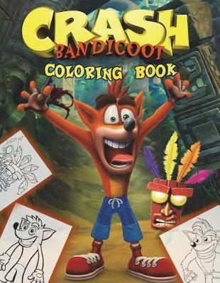 Book cover for Crash Bandicoot Coloring Book