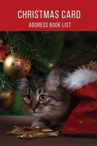 Cover of Christmas Card Address Book List