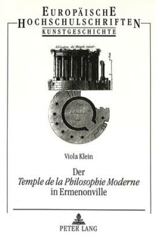 Cover of Der Temple de La Philosophie Moderne in Ermenonville