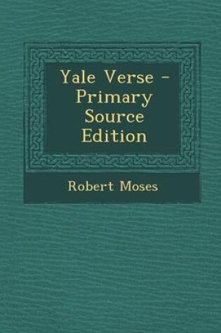 Cover of Yale Verse