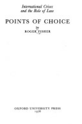 Cover of Points of Law