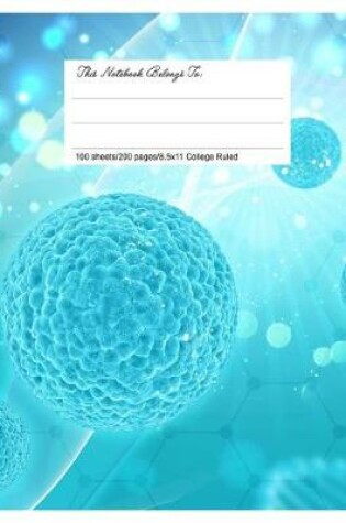 Cover of Classic Composition Book, 8.5.X 11, College Ruled, Science Virus