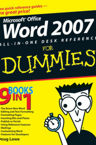 Cover of Word 2007 All-in-one Desk Reference For Dummies