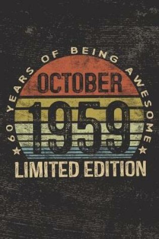 Cover of October 1959 Limited Edition 60 Years of Being Awesome