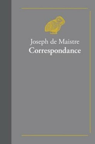 Cover of Correspondance