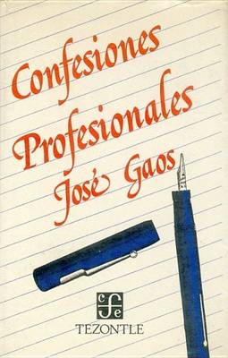 Book cover for Confesiones Profesionales