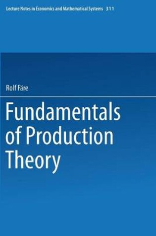 Cover of Fundamentals of Production Theory