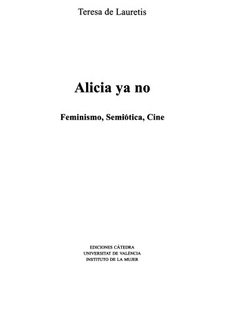 Book cover for Alicia YA No