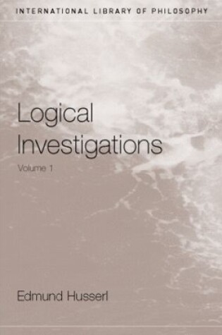 Cover of Logical Investigations Volume 1