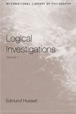 Book cover for Logical Investigations Volume 1