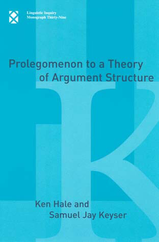 Cover of Prolegomenon to a Theory of Argument Structure