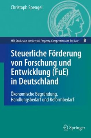 Cover of Steuerliche Fo Rderung Von Forschung Und Entwicklung (Fue) in Deutschland