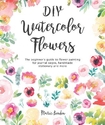 Book cover for DIY Watercolor Flowers