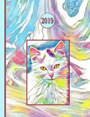 Book cover for 2019 Planner; Kitten