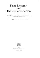 Cover of Finite Elemente Und Differenzenverfahren