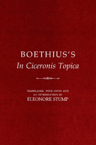 Cover of Boethius's "In Ciceronis Topica"