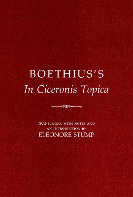 Book cover for Boethius's "In Ciceronis Topica"