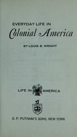 Book cover for Everyday Life in Colonial America