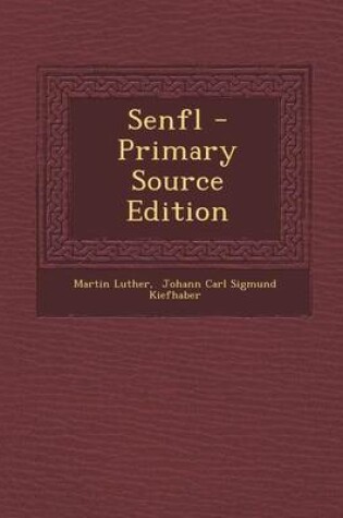 Cover of Senfl - Primary Source Edition
