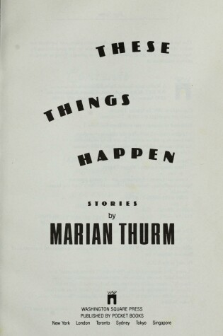Cover of These Things Happen
