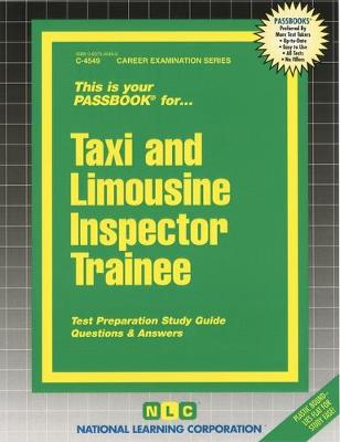 Book cover for Taxi and Limousine Investigator Trainee