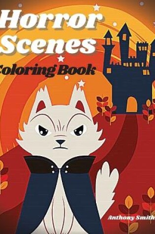 Cover of horror scenes coloring book