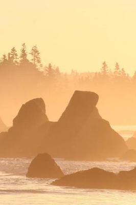 Cover of Journal Misty Foggy Sunrise Beach Ocean Shoreline