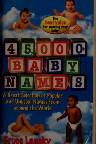 Cover of 45,000+ Baby Names