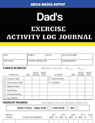 Book cover for Dad's Exercise Activity Log Journal