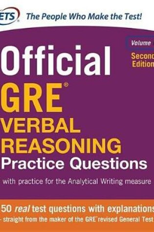 Cover of Official GRE Verbal Reasoning Practice Questions, Second Edition