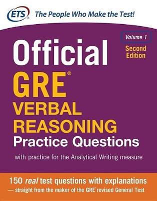 Book cover for Official GRE Verbal Reasoning Practice Questions, Second Edition