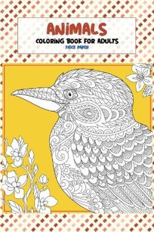 Cover of Coloring Book for Adults Thick paper - Animals