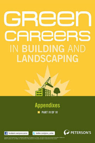 Cover of Green Careers in Building and Landscaping