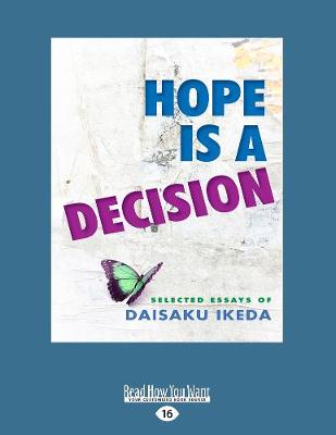 Book cover for Hope Is a Decision