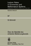 Book cover for Uber die Stabilitat des Einfachen Bedienungskanals