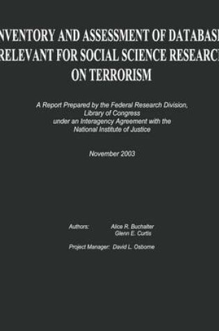 Cover of Inventory and Assessment of Databases Relevant for Social Science Research on Terrorism