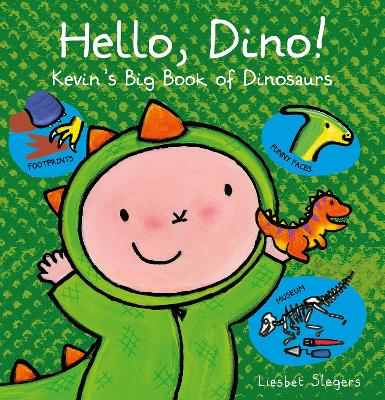 Book cover for Hello, Dino! Kevin's Big Book of Dinosaurs