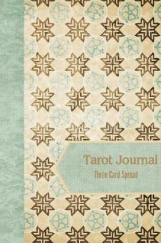 Cover of Tarot Journal Three Card Spread - Golden Stars