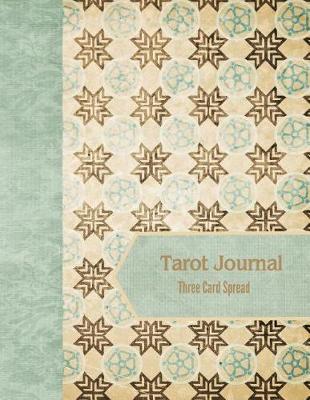 Cover of Tarot Journal Three Card Spread - Golden Stars