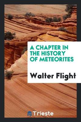 Book cover for A Chapter in the History of Meteorites