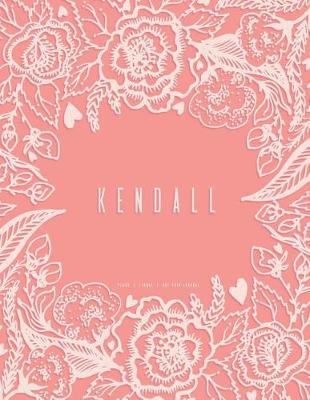 Book cover for Kendall - Dot Grid Journal, Peach Floral