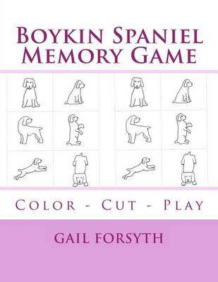 Book cover for Boykin Spaniel Memory Game