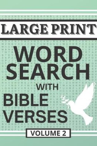 Cover of Large Print Word Search with Bible Verses, Volume 2