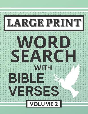 Cover of Large Print Word Search with Bible Verses, Volume 2