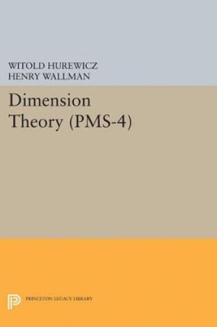 Cover of Dimension Theory (PMS-4), Volume 4