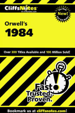 Cover of CliffsNotes on Orwell's 1984