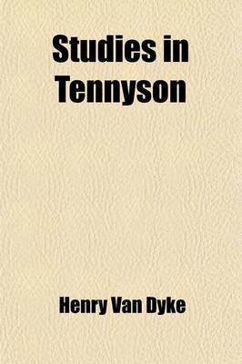 Book cover for Studies in Tennyson (Volume 12)