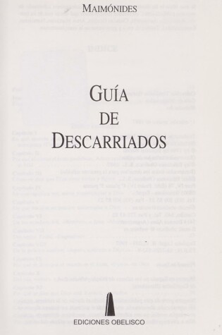 Cover of Guia de Descarriados