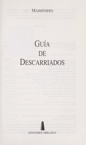Book cover for Guia de Descarriados
