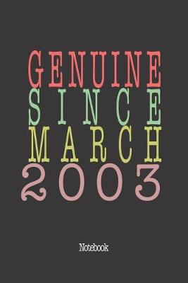 Book cover for Genuine Since March 2003